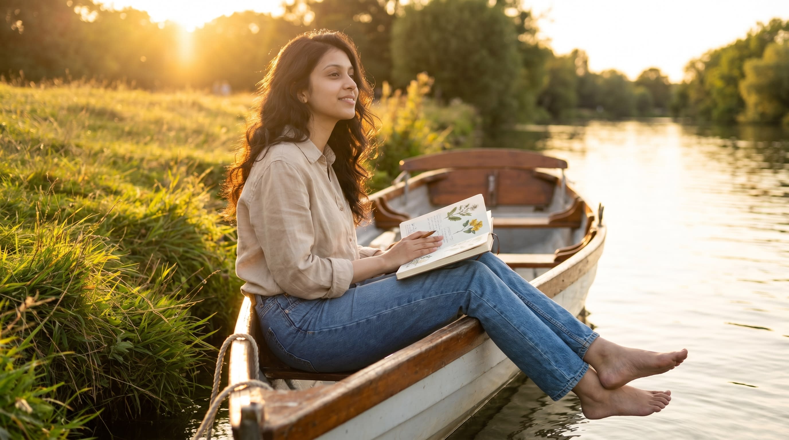 Sunset Rowboat Serenade