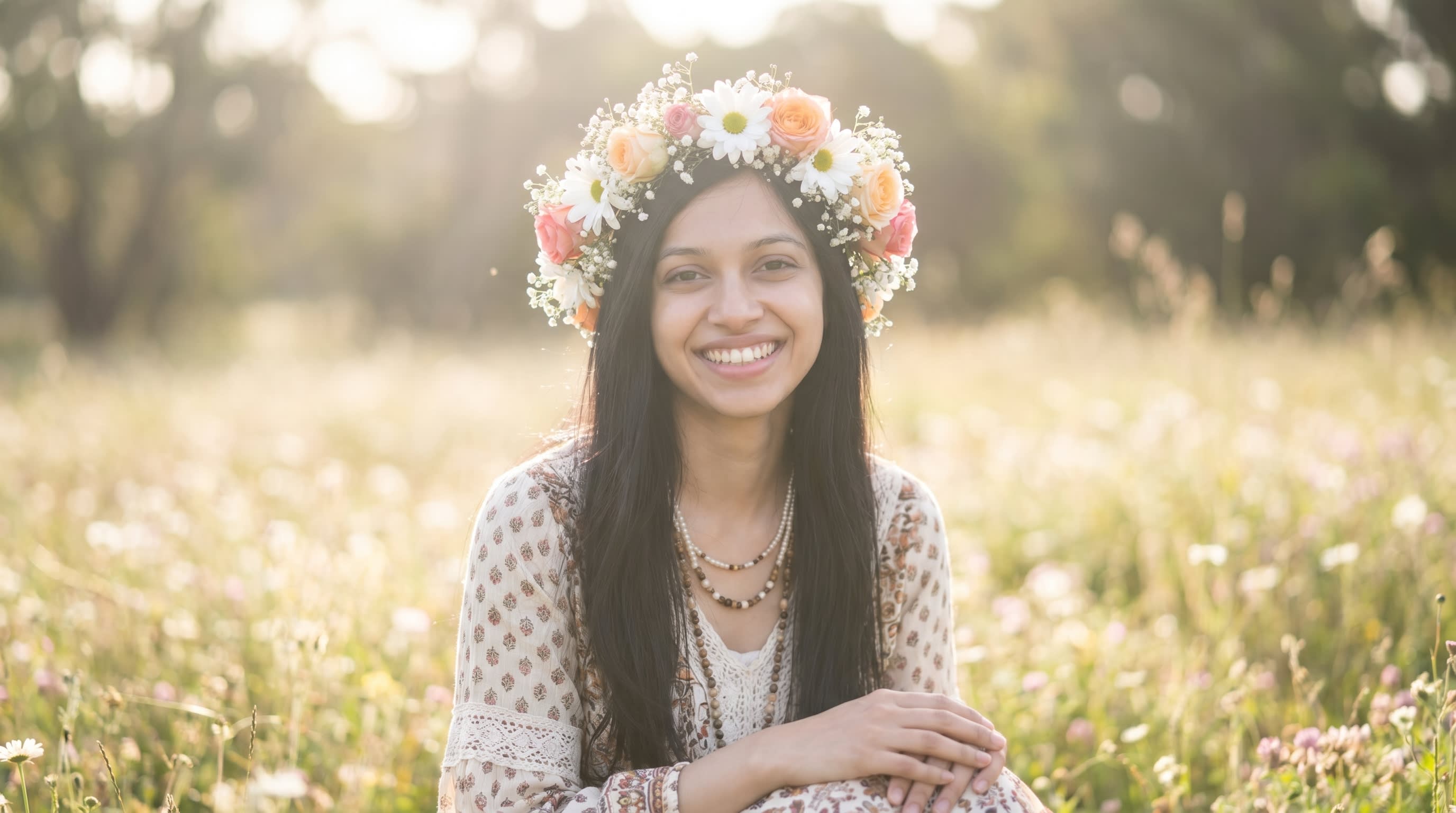 Smiling Floral Royalty